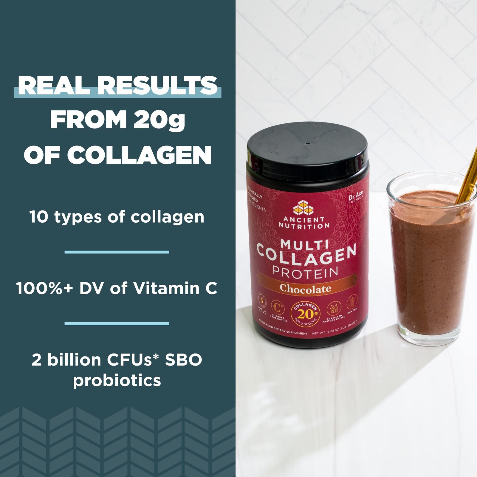 03/28 Ancient Nutrition Collagen Peptides Powder, 24 servings Multi Collagen Pro