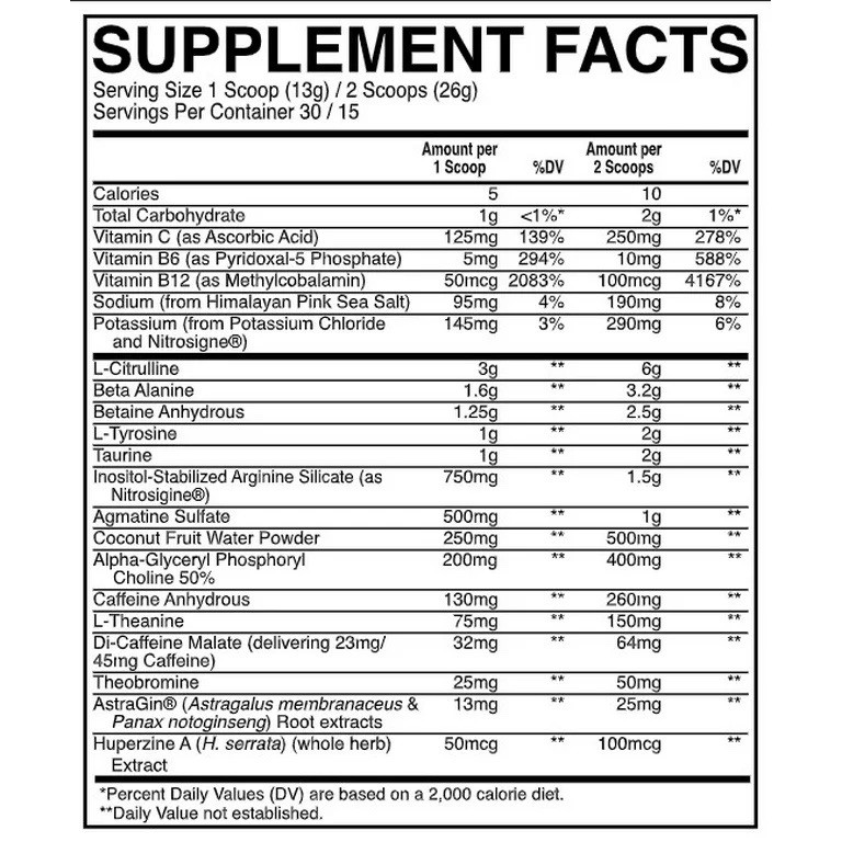 Raw & Bum Thavage Pre- Workout – Blackberry Lemonade (30/15 Servings)