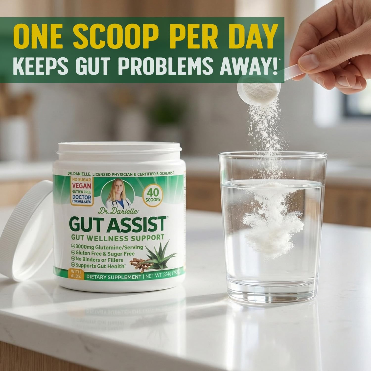 GUT SUPPORT Repair Supplement Healthy Digestive IBS 40 Scoops DOCTOR DANIELLE