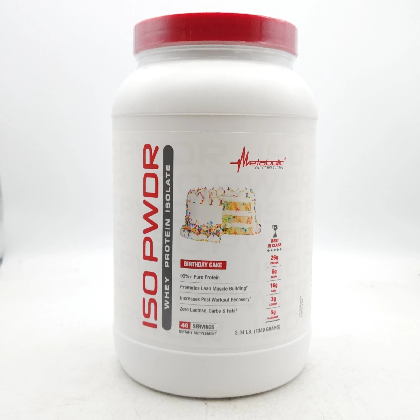 Metabolic Nutrition ISO PWDR Whey Isolate Protein Pick Flavor 3.04lbs