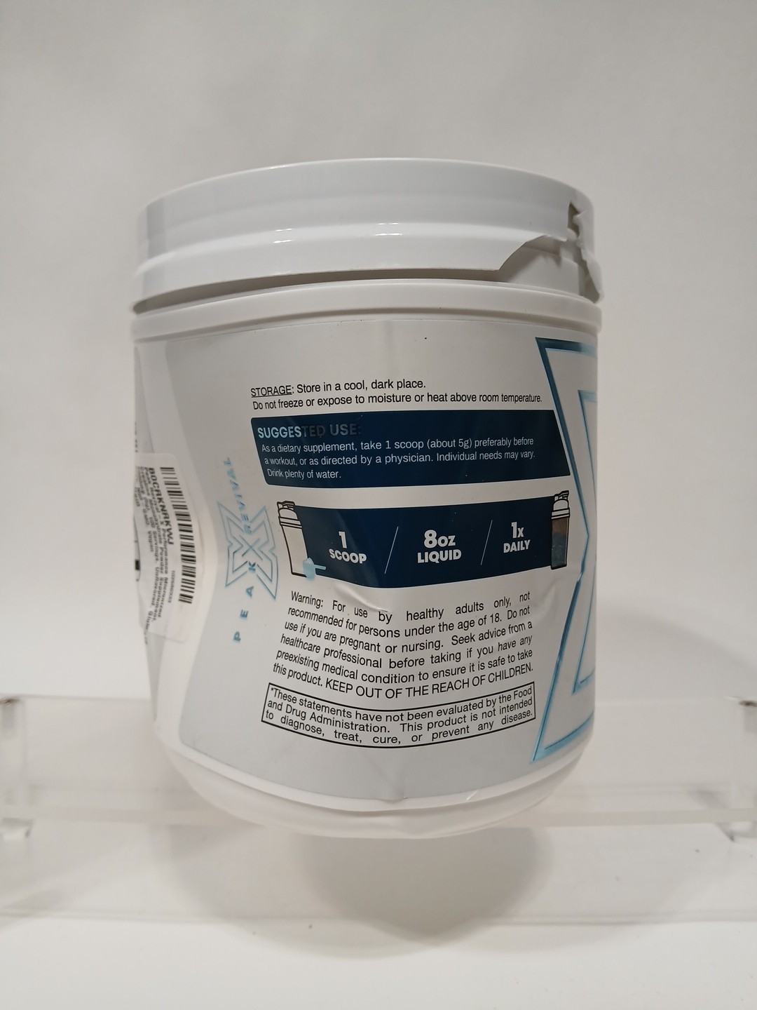 PEAK REVIVAL Micronized Monohydrate Creatine 100 Servings 500g Powder 08/2026