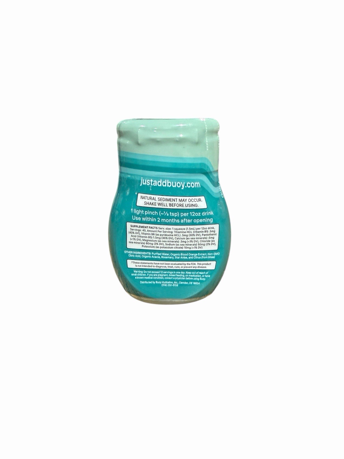 Buoy Hydration Drops + Trace Minerals, Unflavored 2 fl oz, 2 PK, EXP 05/31/2027