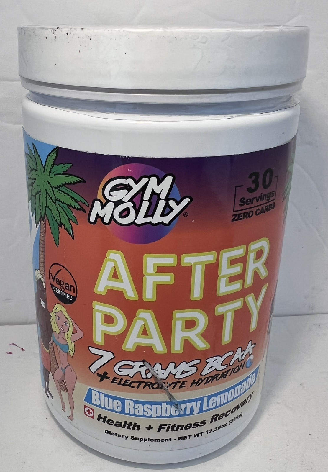 Gym Molly After Party Blue Raspberry-Bcaa+electrolytes Hydration Exp05/36