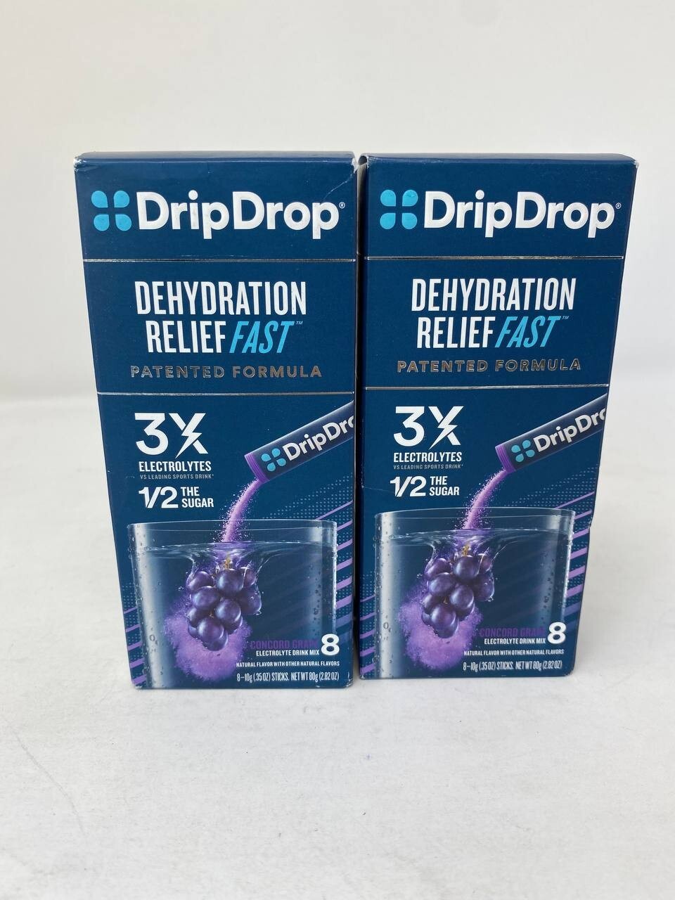 2PK DripDrop ORS Hydration Electrolyte Powder, Berry 16 Sticks 2 Box 5/26