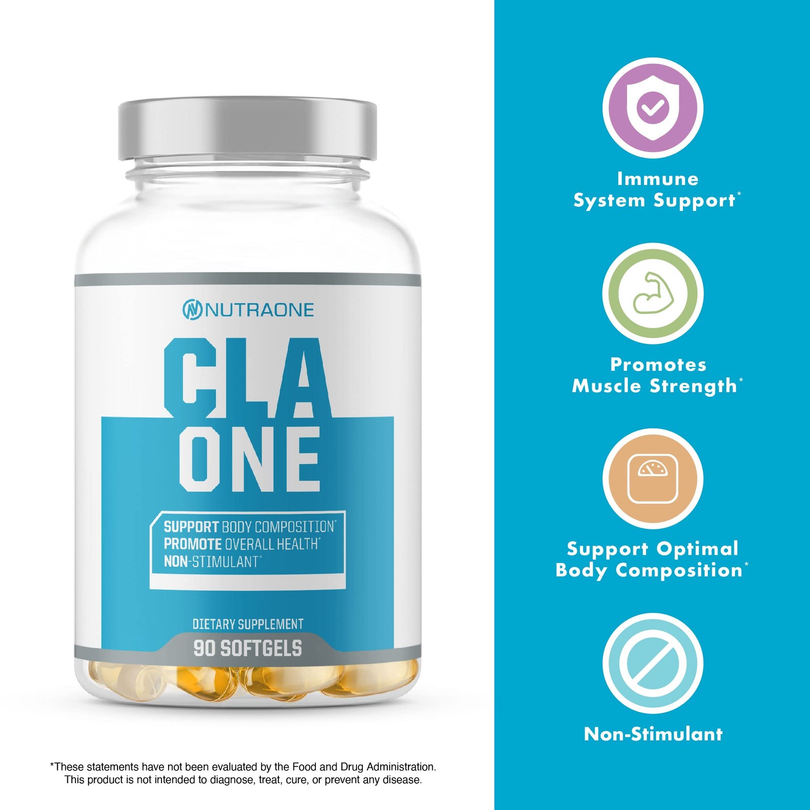 NutraOne CLAOne Supplement from Nutrition — Conjugated Linoleic Acid CLA Natu…