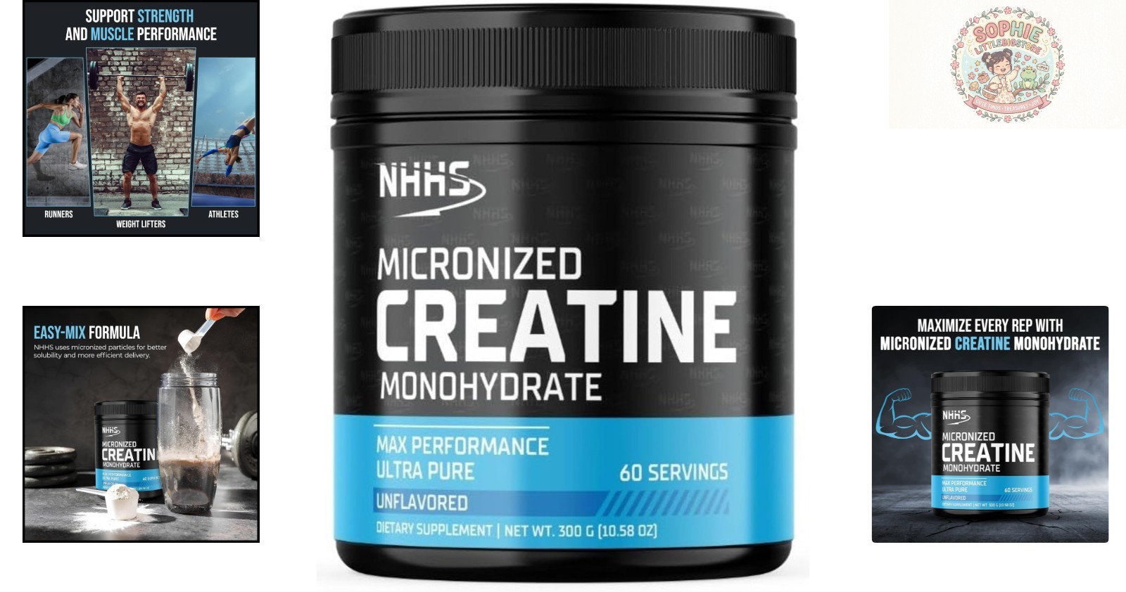 Micronized Creatine Monohydrate – Ultra-Pure, 60 Servings for Enhanced Strength
