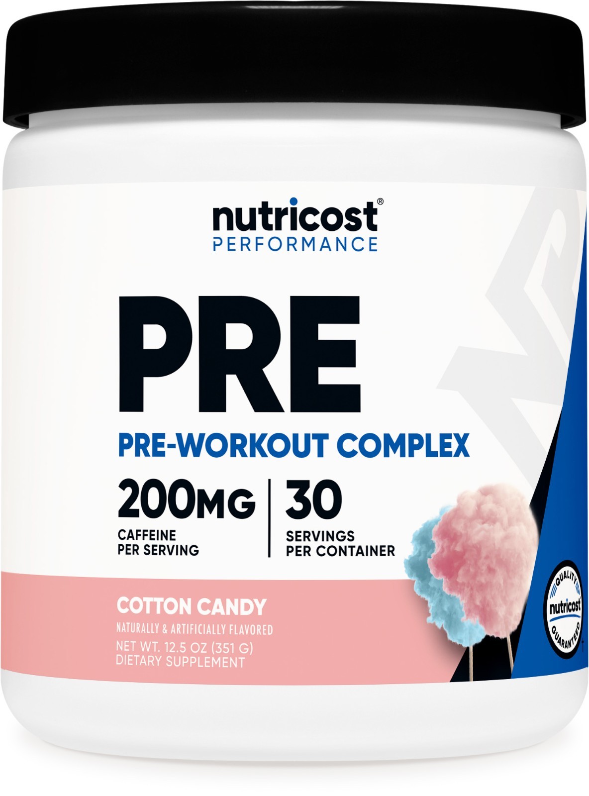 Nutricost Pre-Workout Powder (Cotton Candy) 30 Servings – GMO-Free, Gluten-Free