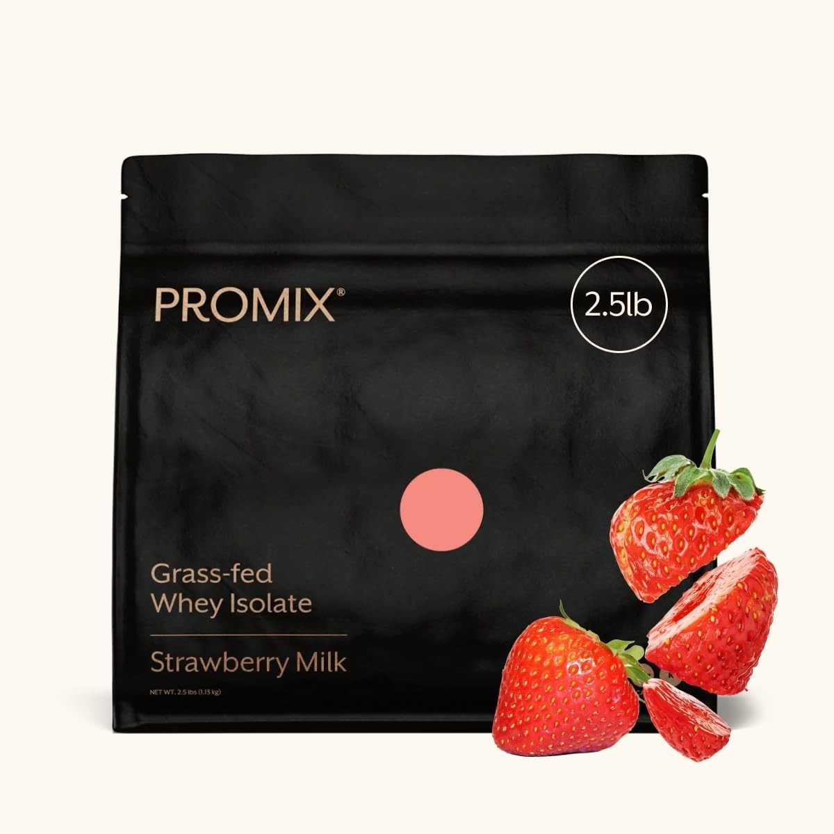 Promix Whey Protein Isolate Powder – 2.5lb – Strawberry – Exp 12/2027
