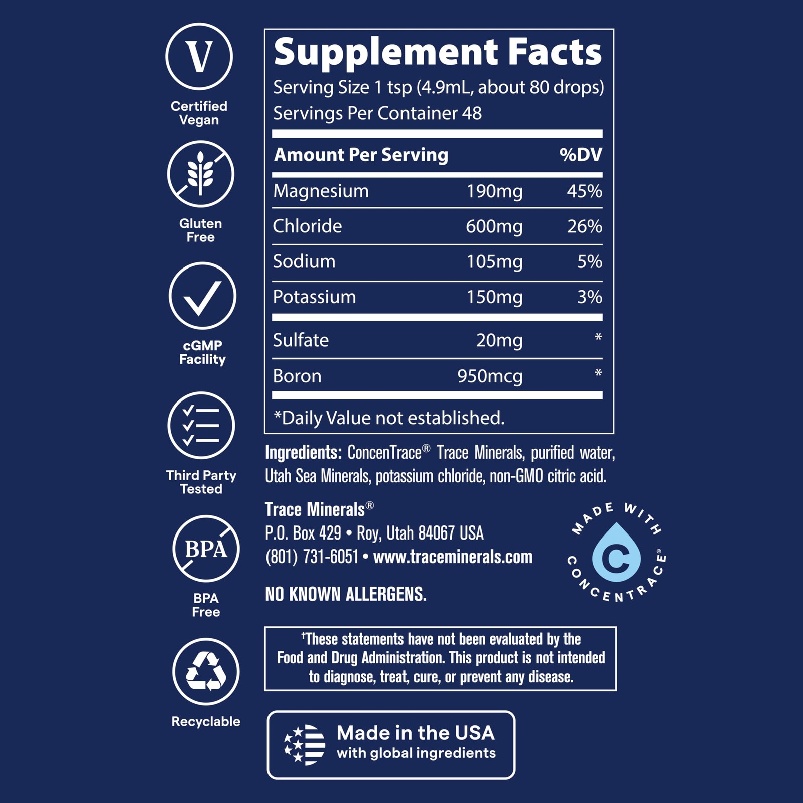 Trace Minerals – Energy Muscles Stamina And – And