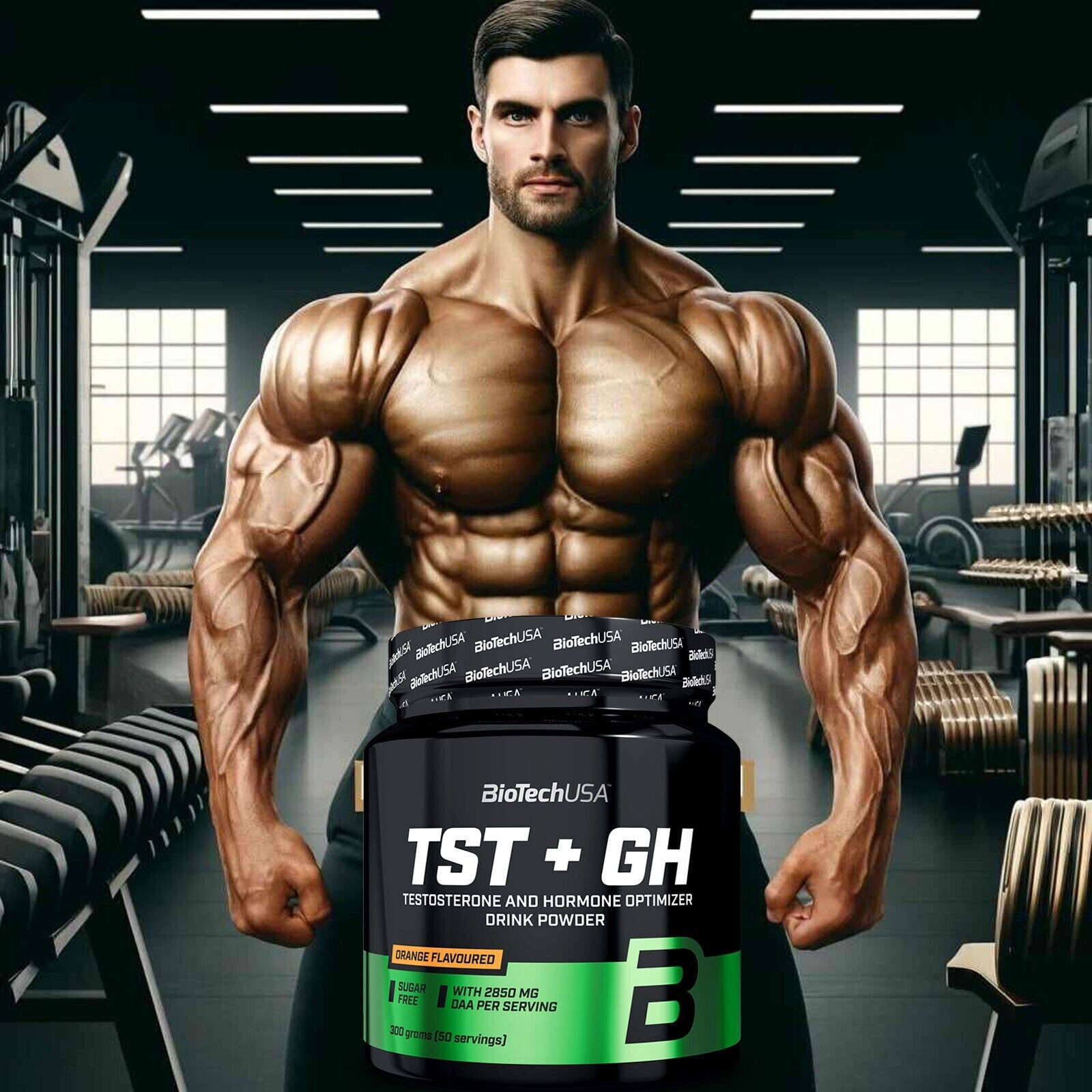 BIOTECH TST+GH POWDER 300G – NEW Strong Testosterone Booster – Muscle Growth