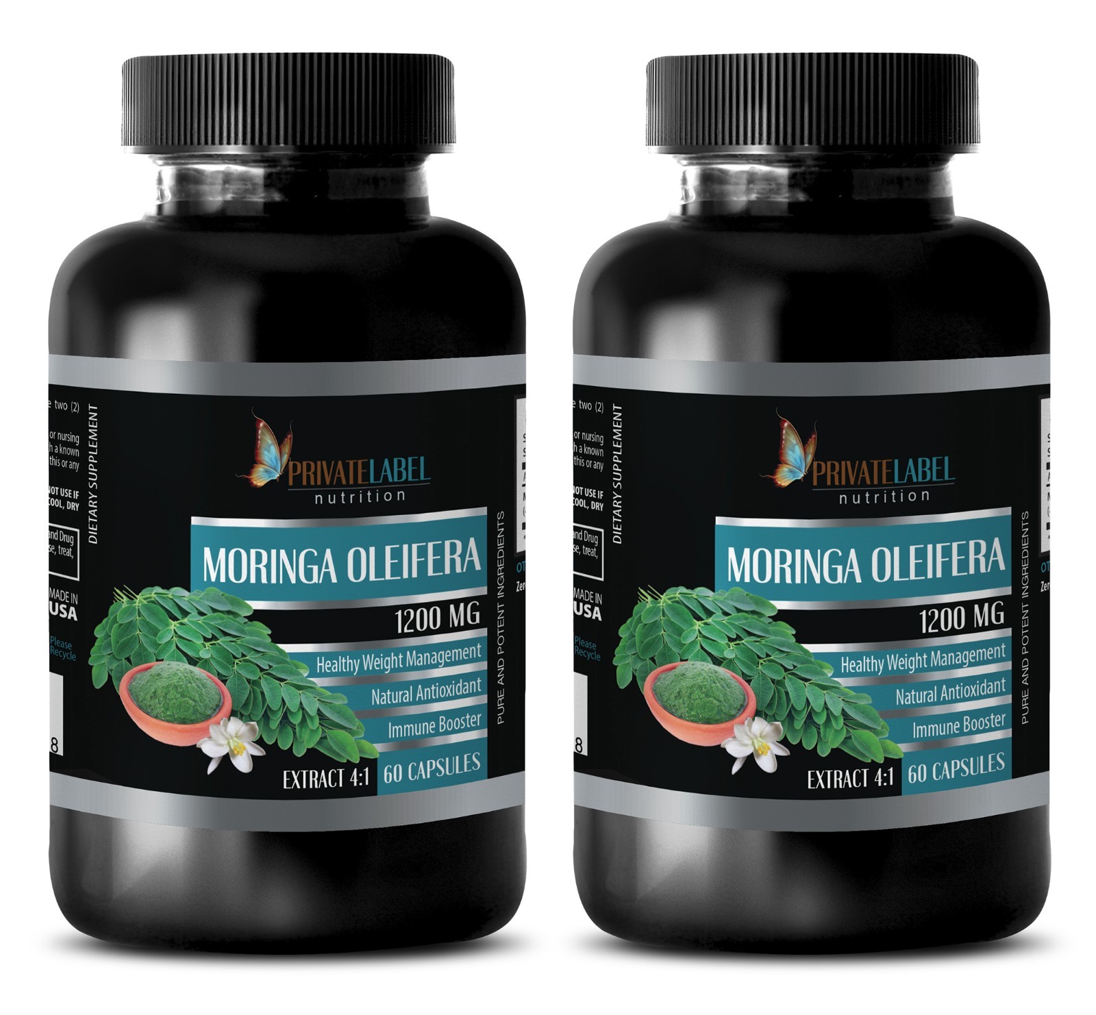 Antioxidant capsules – MORINGA OLEIFERA 1200 – weight loss supplements – 2B