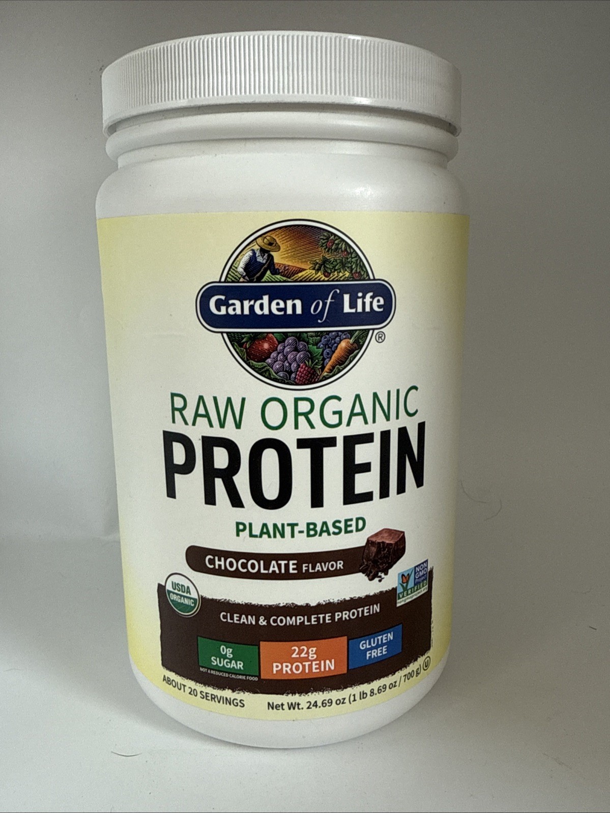Garden of Life RAW Organic Protein Plant Based Chocolate Flavor