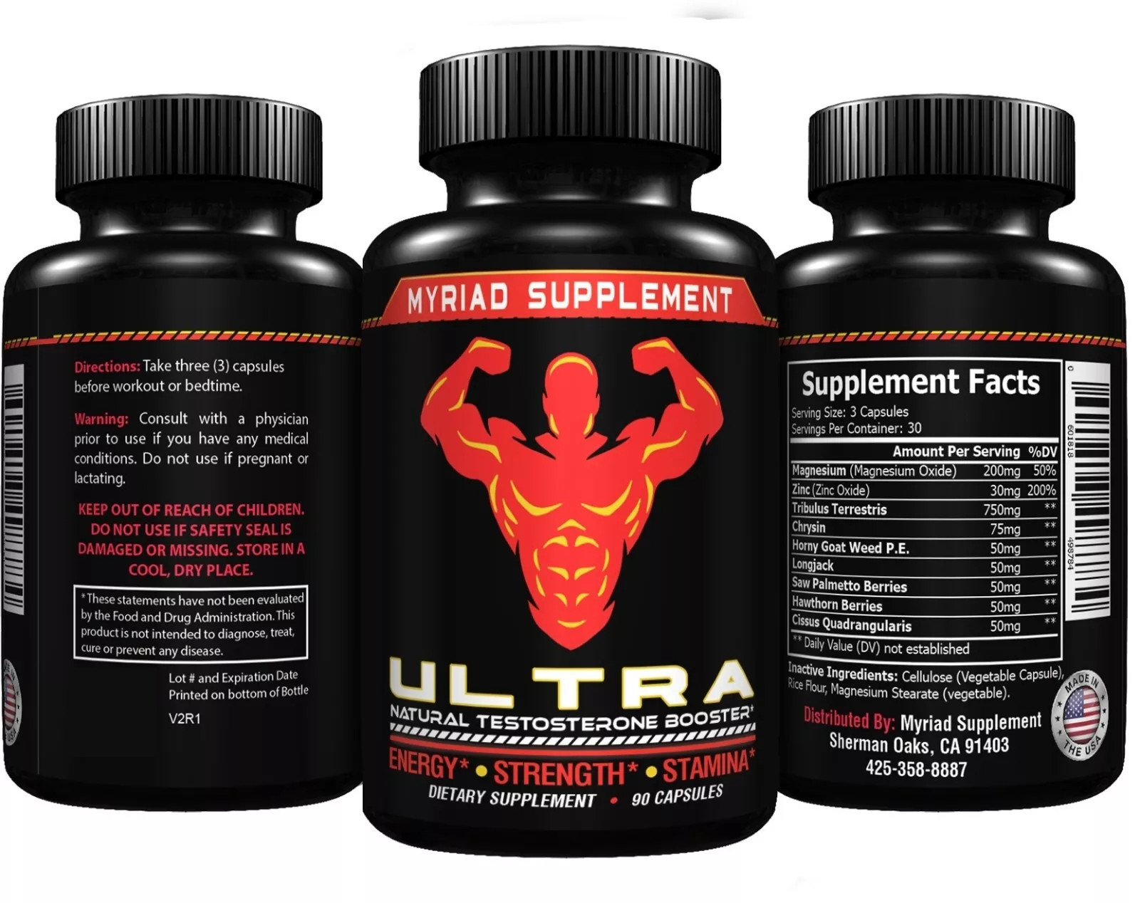 Testosterone Booster For Men Male Enhancement Estrogen Blocker Test Boost Pills