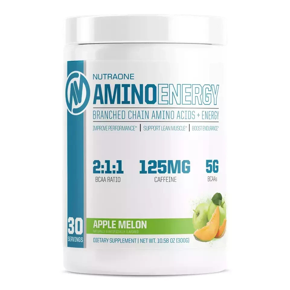 NUTRAONE NUTRITION AMINO ENERGY Branched Chain Amino Acids Apple Melon