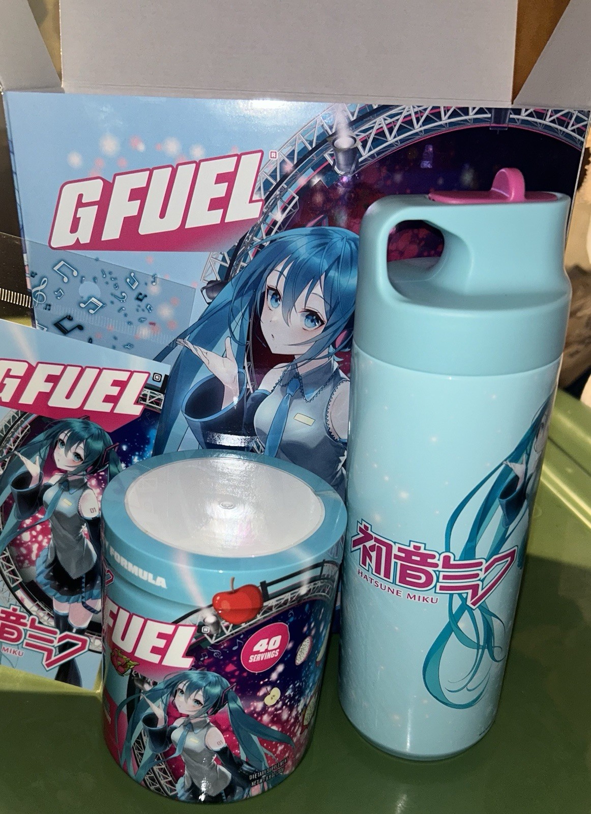 GFUEL Hatsune Miku Epic Encore Collectors Box New Sealed RARE!!! HARD TO FIND!