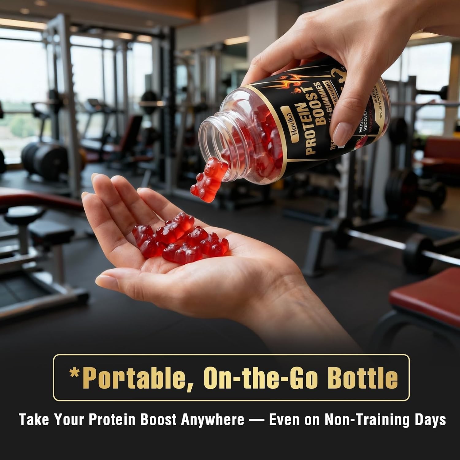 Whey Protein Gummies, 9g Protein per Serving, Easy to Take Snacks for Men & Wome