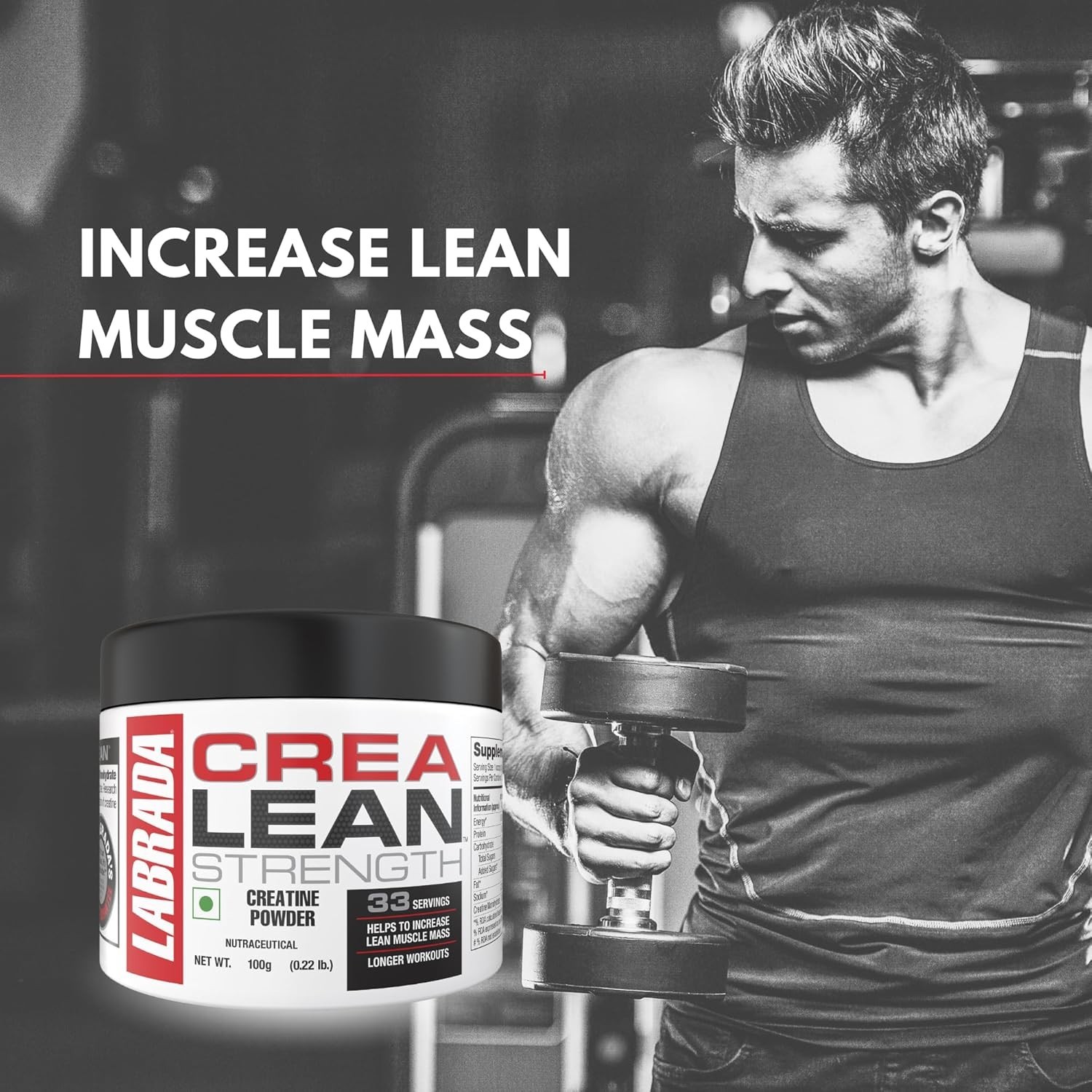 Labrada CreaLean Powder (Post Workout, Muscle Repair) For 33 Servings, 100 Gm