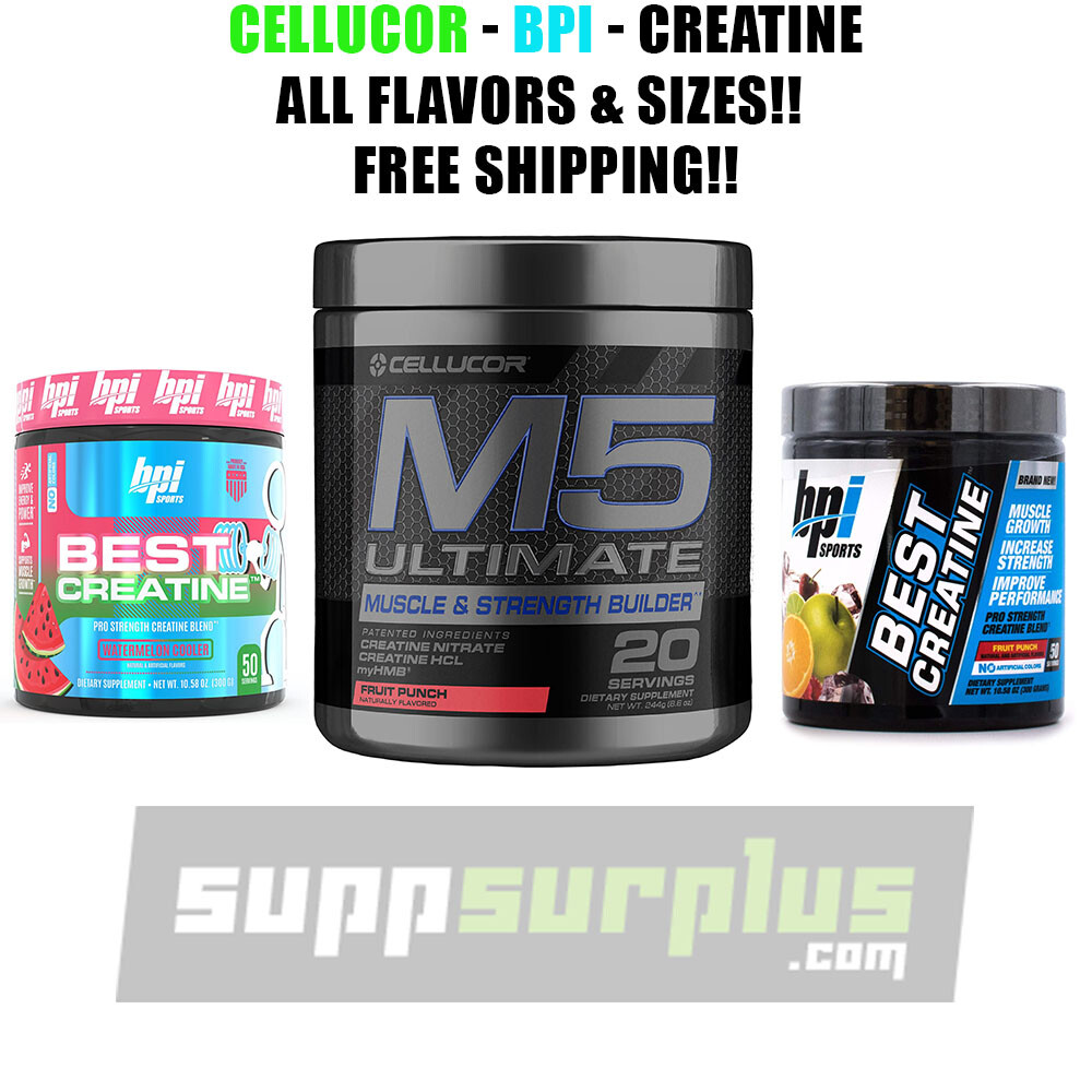 Cellucor M5 Ultimate Creatine Powder with Fruit Punch Flavor – 8.6 oz