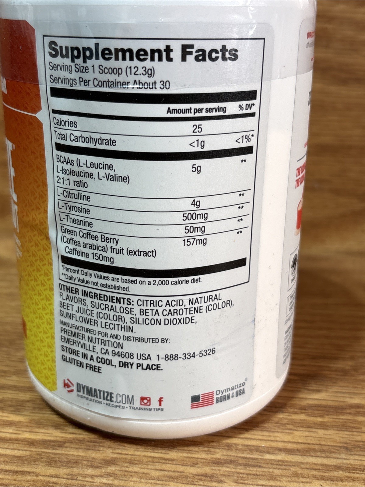 Energyze™ Pre-Workout, Peach Mango, 13 oz (370 g)