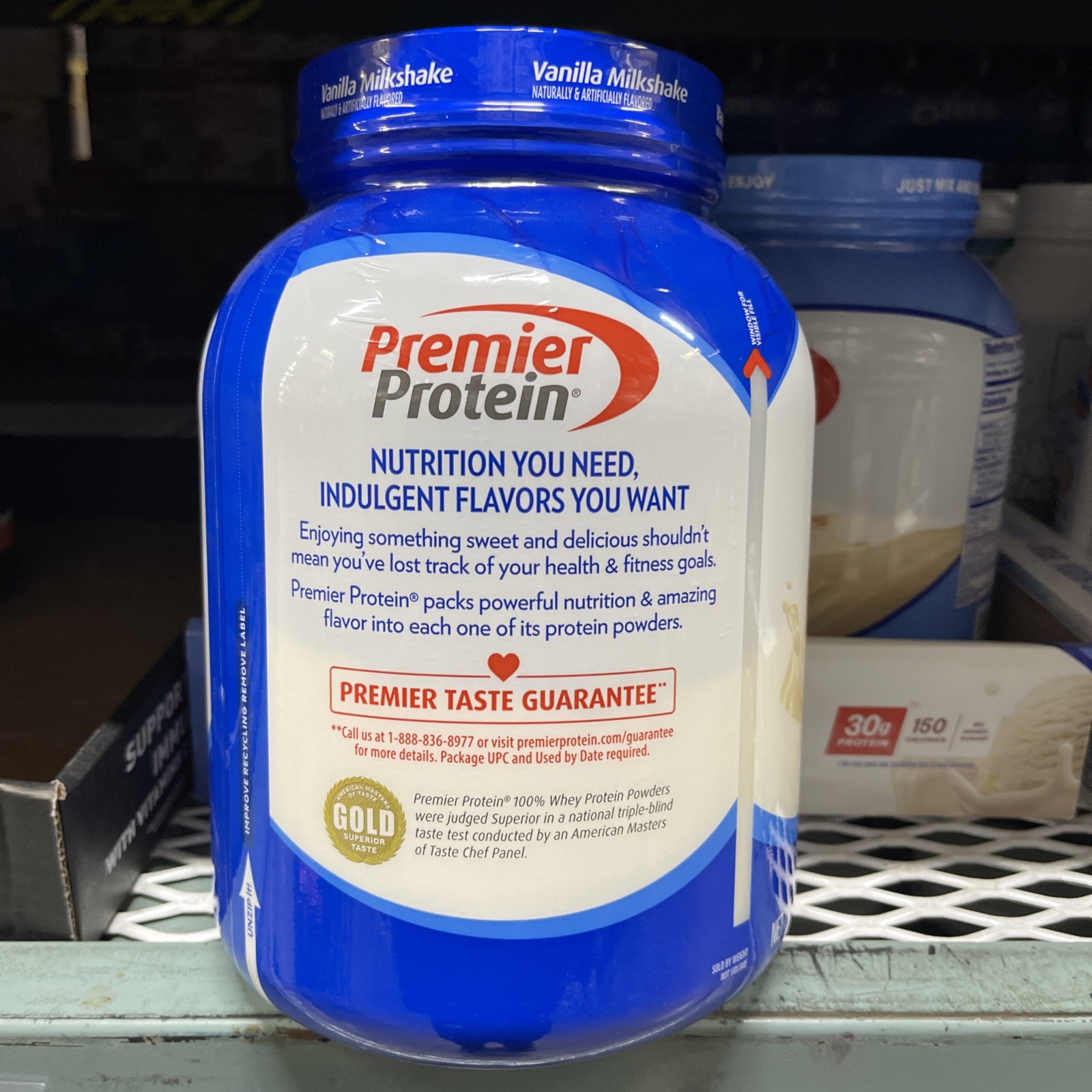 Premier Protein Powder, Vanilla Milkshake (3LB/ 48.3oz ) 35 Servings