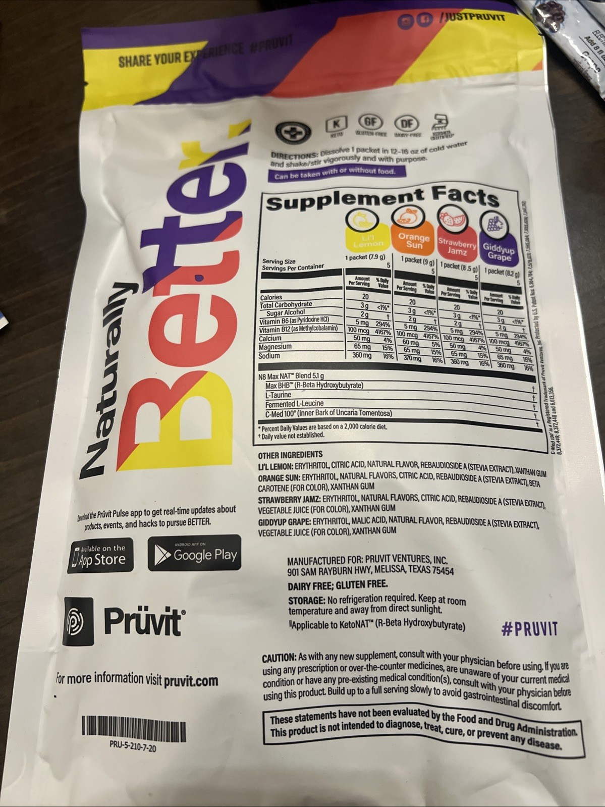 🔥Pruvit Keto OS NAT 5 Lemon 5 Orange 5 Strawberry 5 Grape