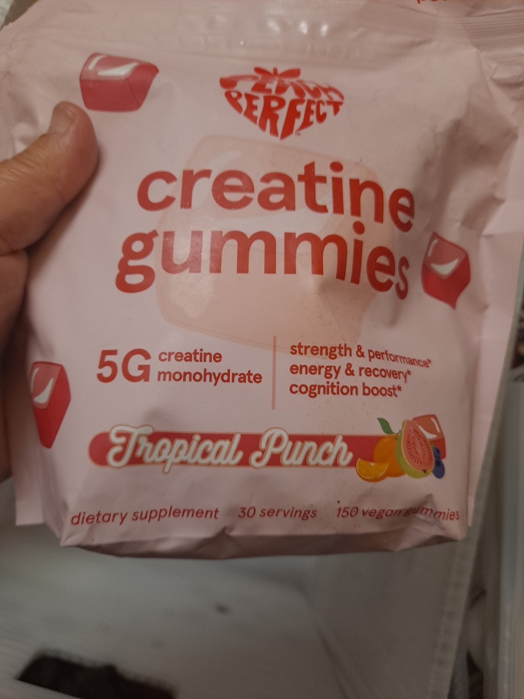Peach Perfect Creatine Monohydrate Gummies Glute Builder Non-GMO EXP: 03/2027