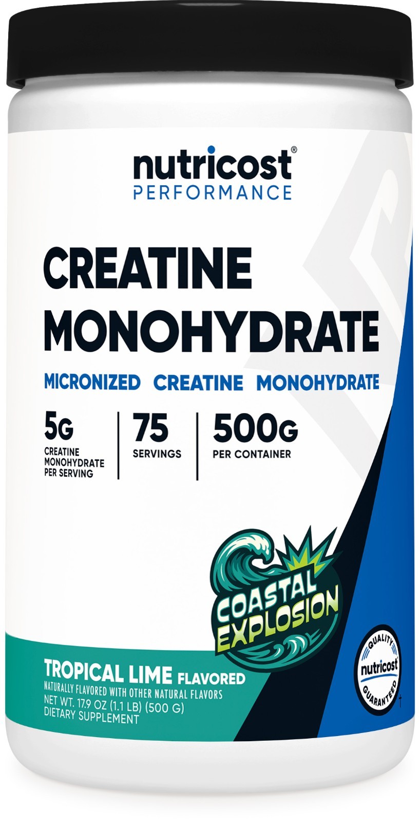 Nutricost Creatine Monohydrate Powder (Coastal Explosion, 500 Gram) – Micronized