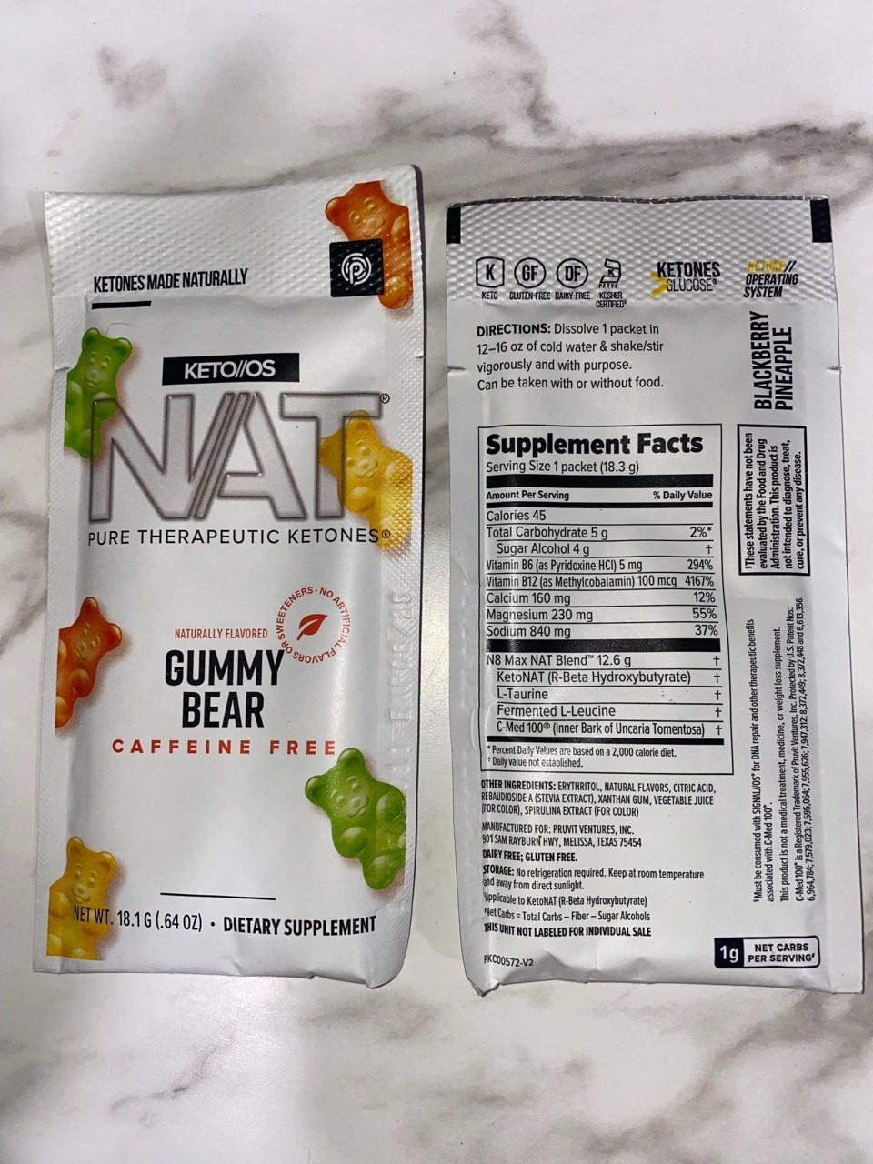 🔥Ketones Pruvit Ketone NAT Pick Your Flavor MUST BUY 5 PACKS🔥