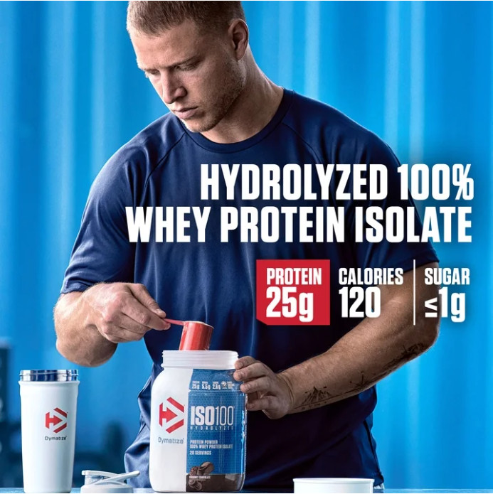 Dymatize ISO100 Hydrolyzed Whey Isolate, Salted Caramel, 20 Servings