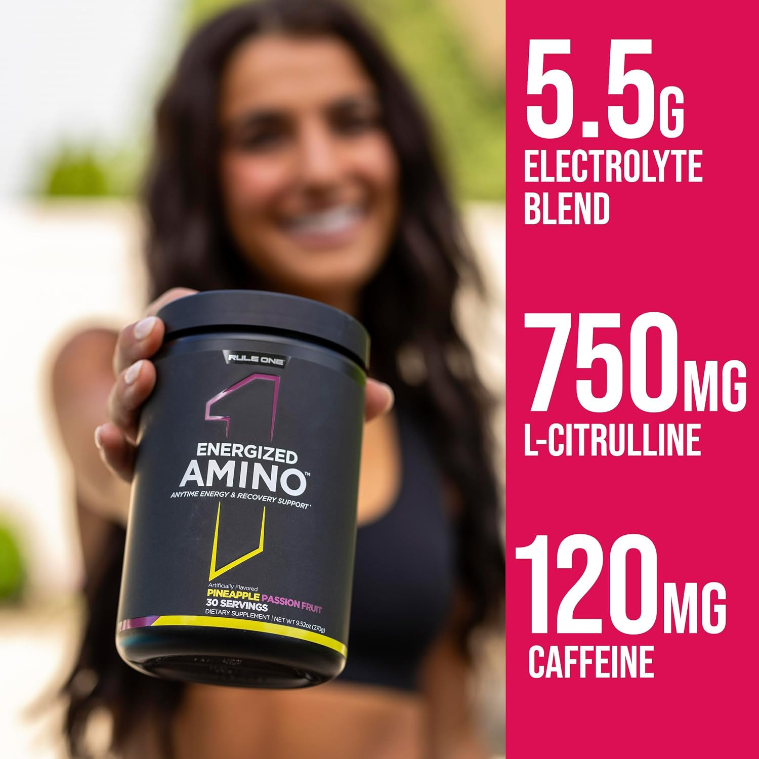 Rule 1 Energized Amino – Anytime Energy and Recovery Support with Bcaas, Glutami