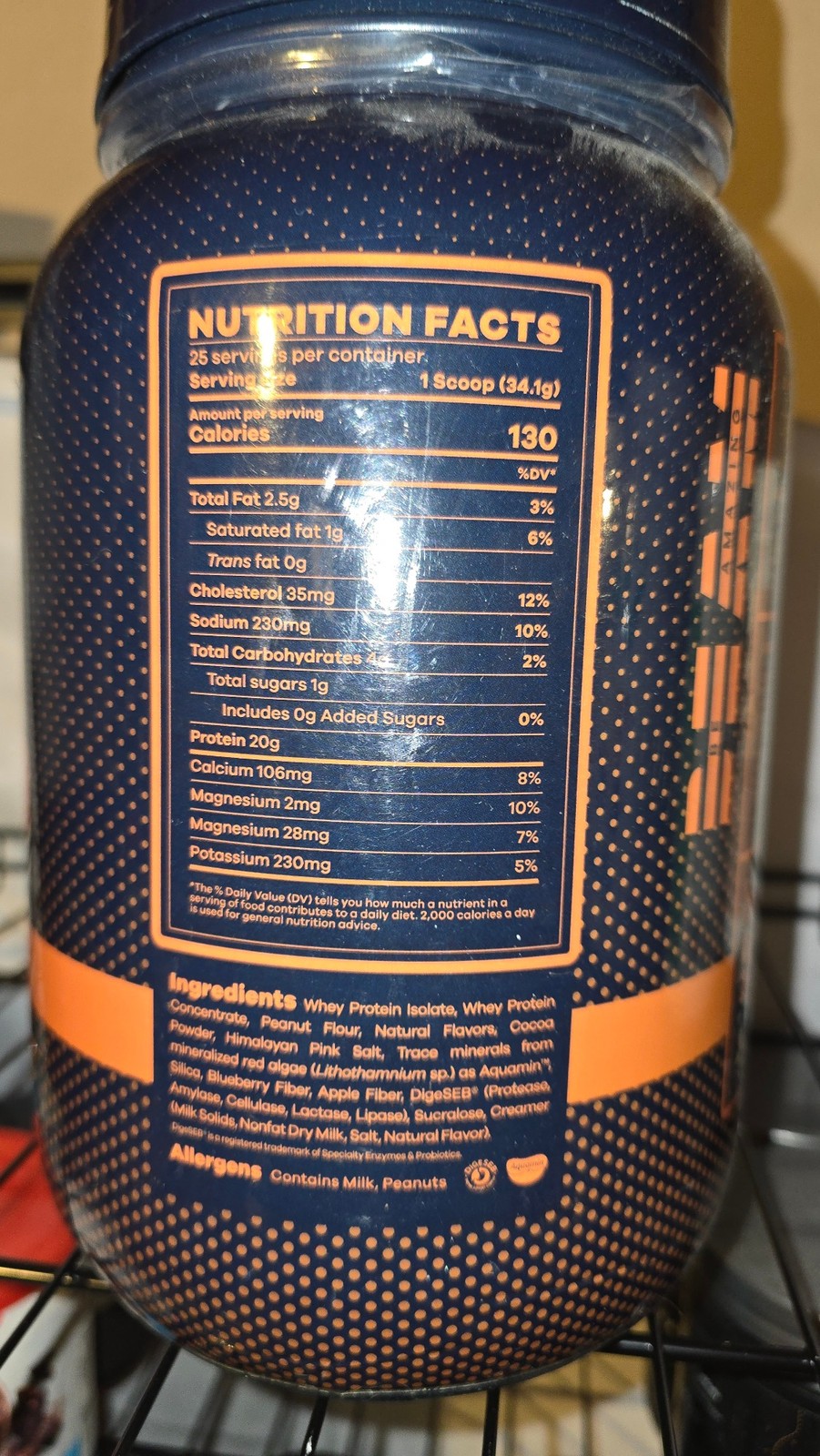 BEAM 100% Whey Protein Powder Chocolate Peanut Butter 25 Servings Exp 04/27