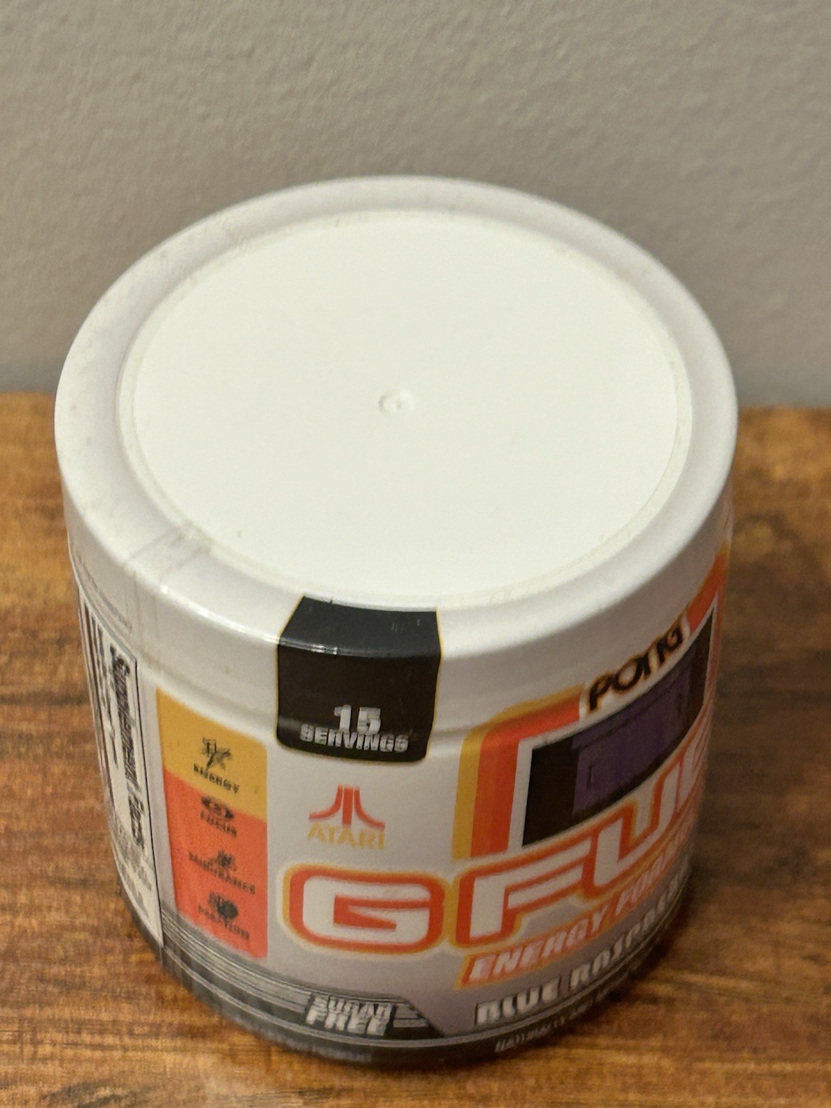 G FUEL Atari Pong Blue Raspberry Energy Formula 15 Servings EXP 05/2028 – SEALED