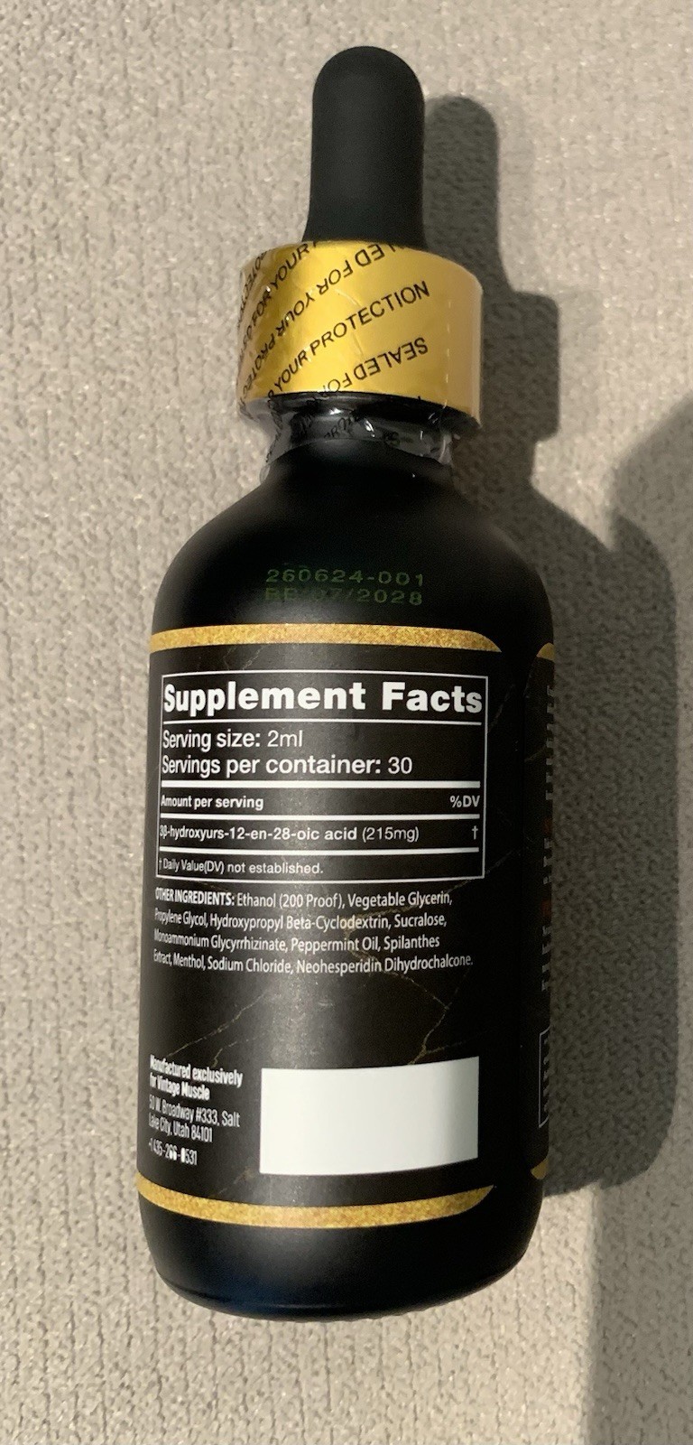 Uronabol By Vintage Muscle * No PCT / Dry, Granite Muscle With Zero Bloat Sealed