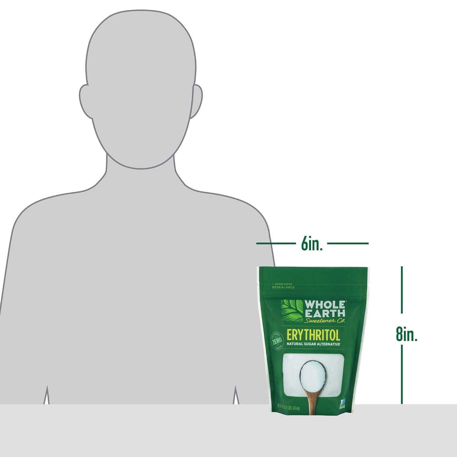 Whole Earth Sweetener Co. 100% Erythritol 16 Ounce (Pack of 1)