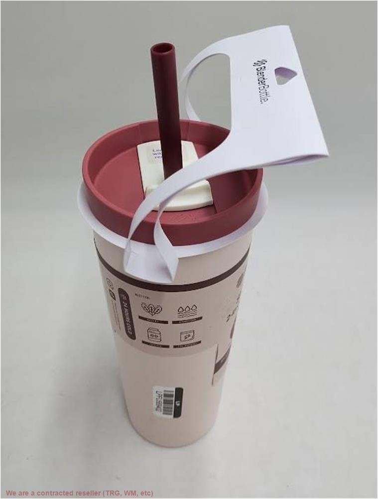 BlenderBottle 24oz Stainless Steel Strada Straw Tumbler – Red READ DESCRIPTION