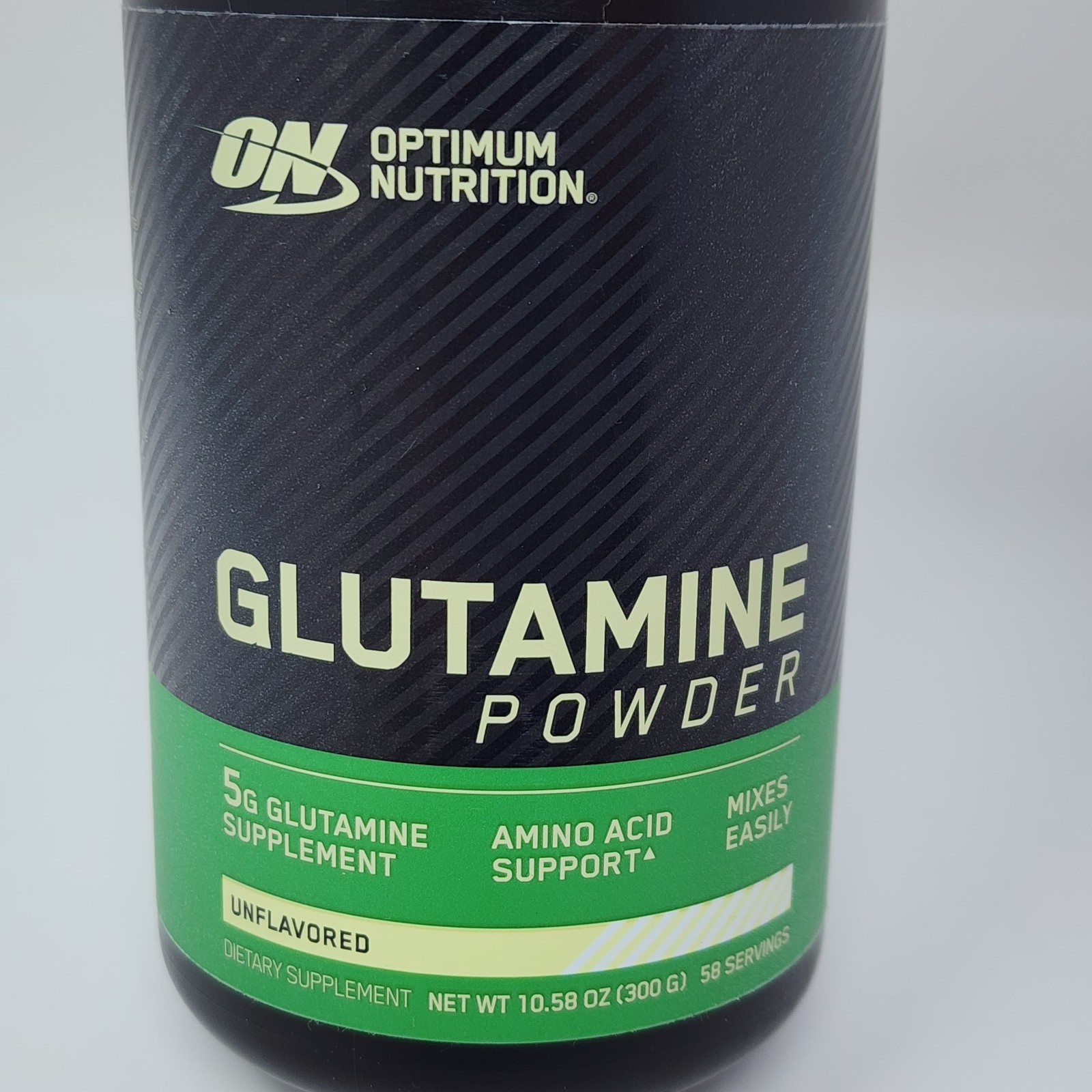 Optimum Nutrition ON Glutamine Powder Unflavored 10.58 oz (300 g) Exp 06/2028