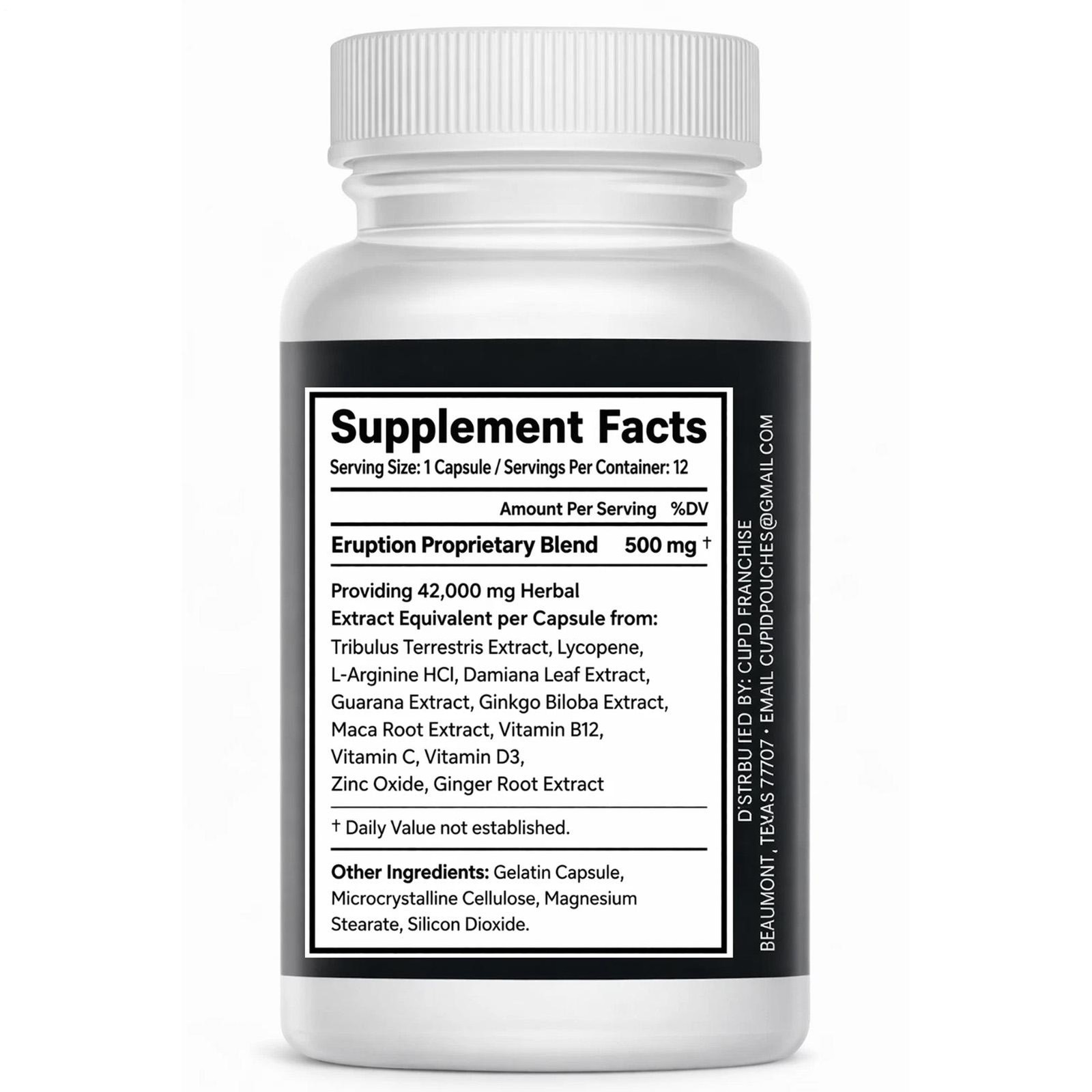 ERUPTION – Male Performance Support – Boost Stamina, Size, Stamina & Vitality