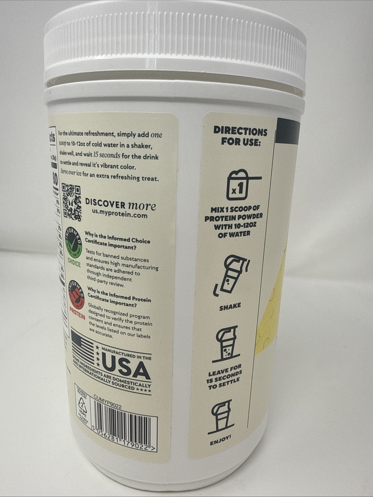 MyProtein Clear Whey Isolate Lemonade (Drink Mix) 17.64 Oz 1.1lb Exp 09/2027