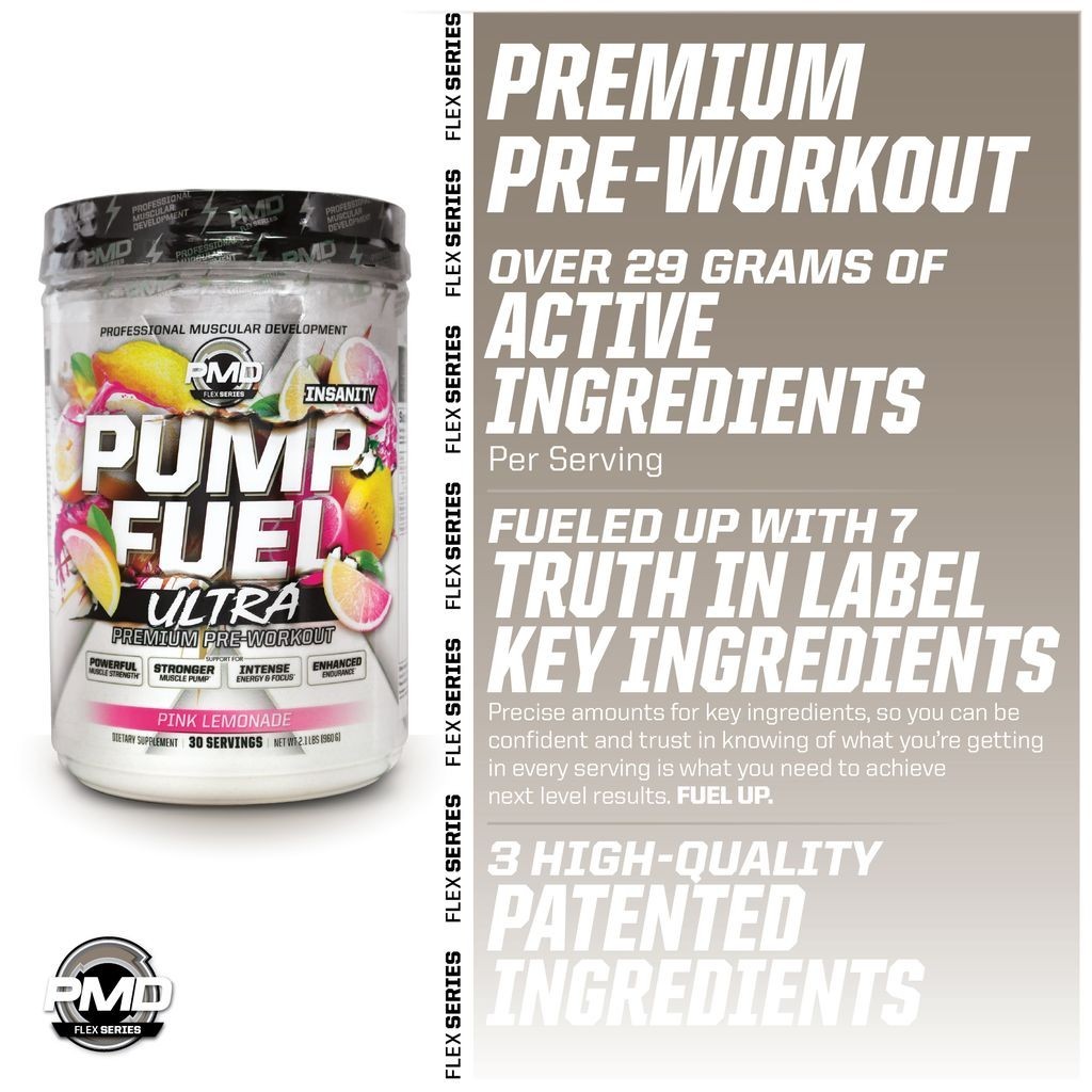 PUMP FUEL ULTRA INSANITY GLYCO LOAD PRE WORKOUT – Pink Lemonade (30 Servings)
