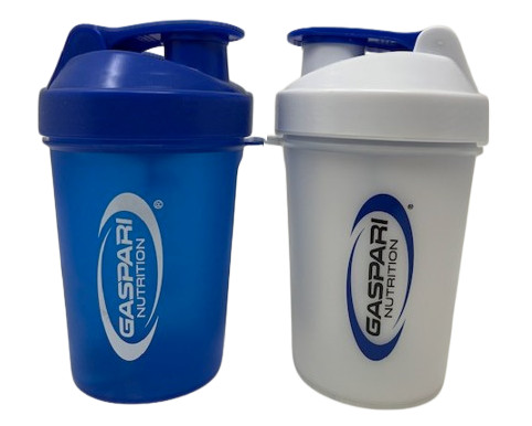 Gaspari Nutrition Protein Powder Mixing Shaker Bottle 12 oz 1 Pair Blue & White