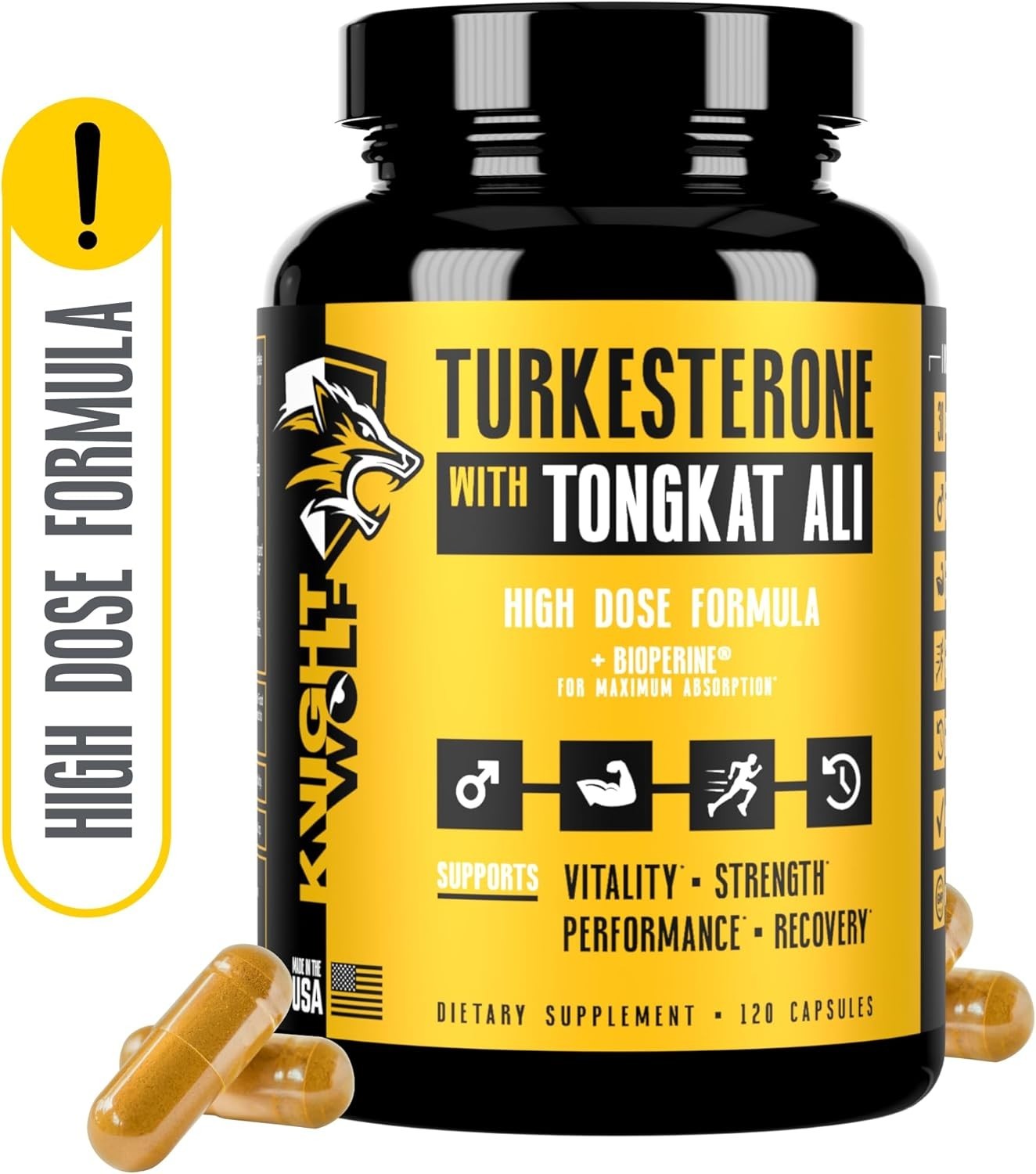 Turkesterone 17,500mg [Max Potency] + 120 Count (Pack of 1),