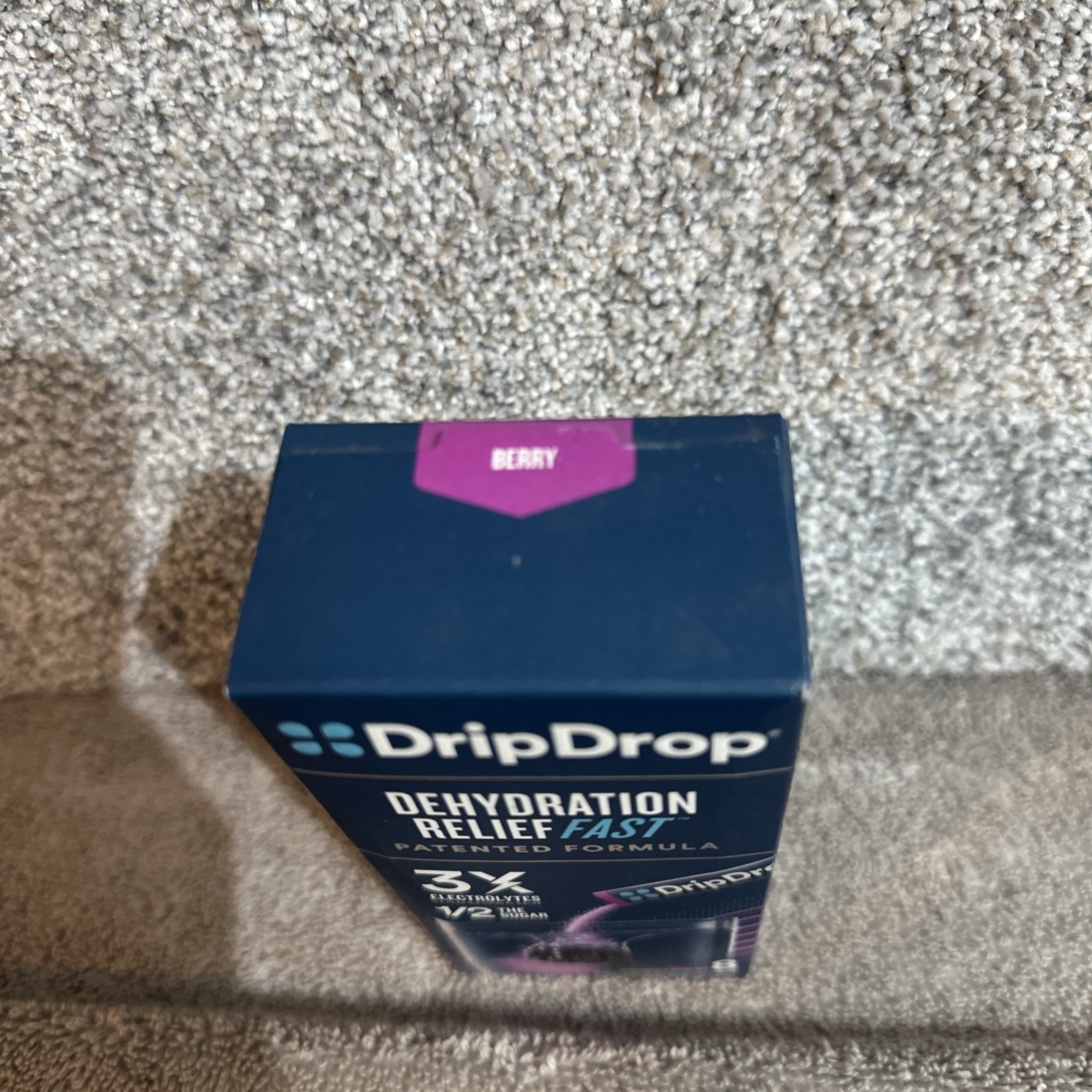 Lot Of Two DripDrops Hydration Electrolyte Powder BERRY 8 Packs EXP 07/27