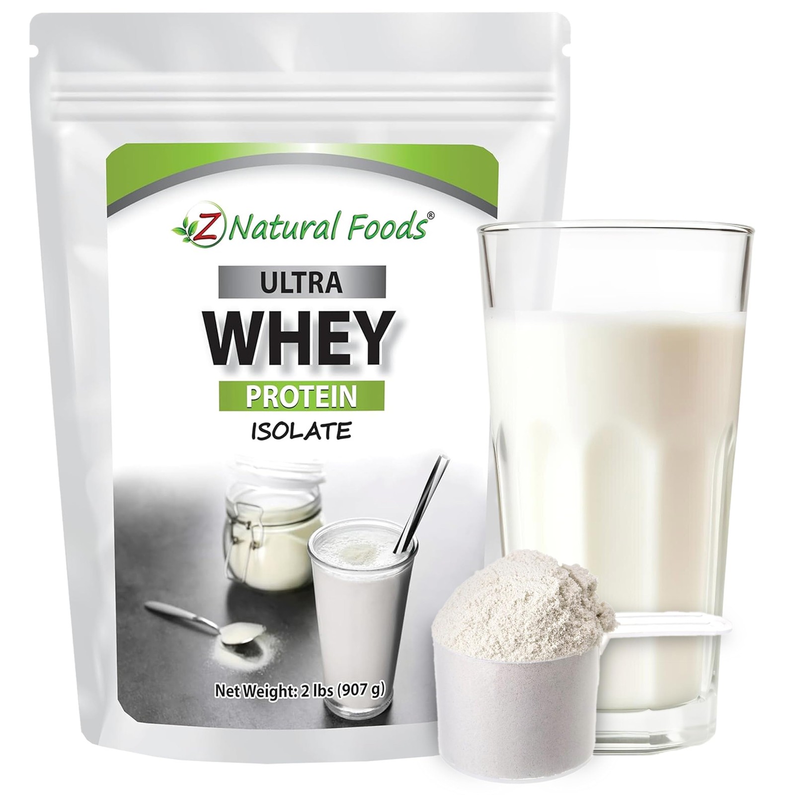 Ultra Whey Protein Isolate Powder – Pure, Unflavored, Unsweetened Whey Protei…