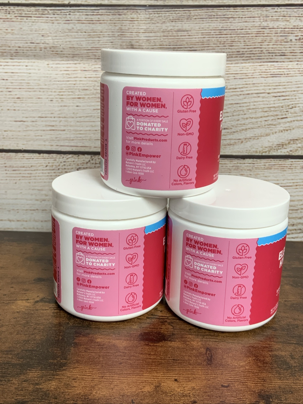 3X Nature’s Truth Electrolyte Hydration B Vitamins Powder Lemon Pink Women 10/26