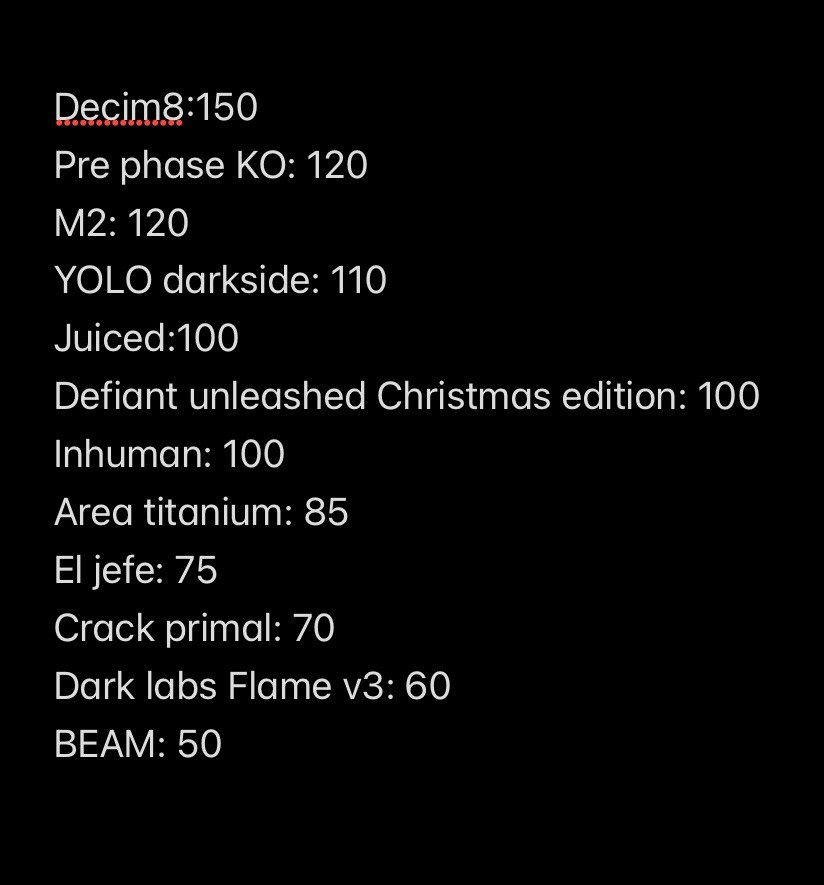 RARE PRE WORKOUTS READ DESCRIPTION FOR LIST