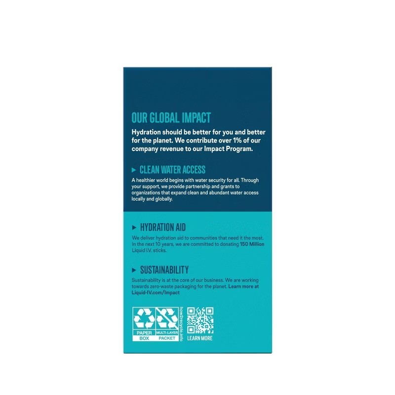 Liquid I.V. Hydration Multiplier Vegan Powder Electrolyte Supplements –