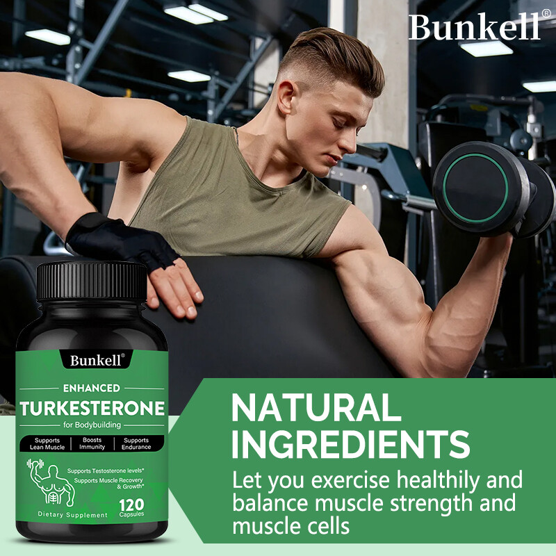 Turkesterone 1000mg High Strength Supports Muscle, Testosteron, 30/60/120 Caps