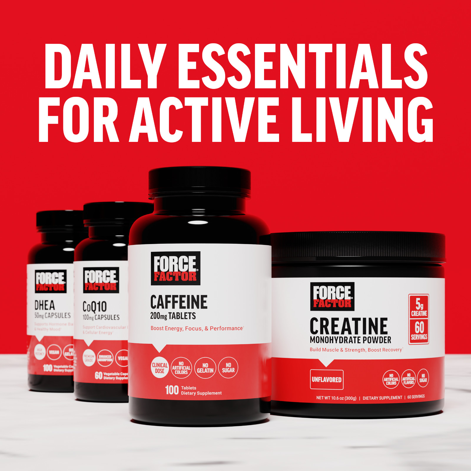 FORCE FACTOR L-Glutamine Powder 5000mg for Post Workout & Muscle Recovery