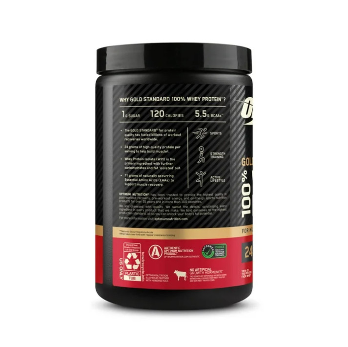 3 Pack Gold Standard 100% Whey Protein Powder, Double Rich Chocolate, 10 Serv Pk