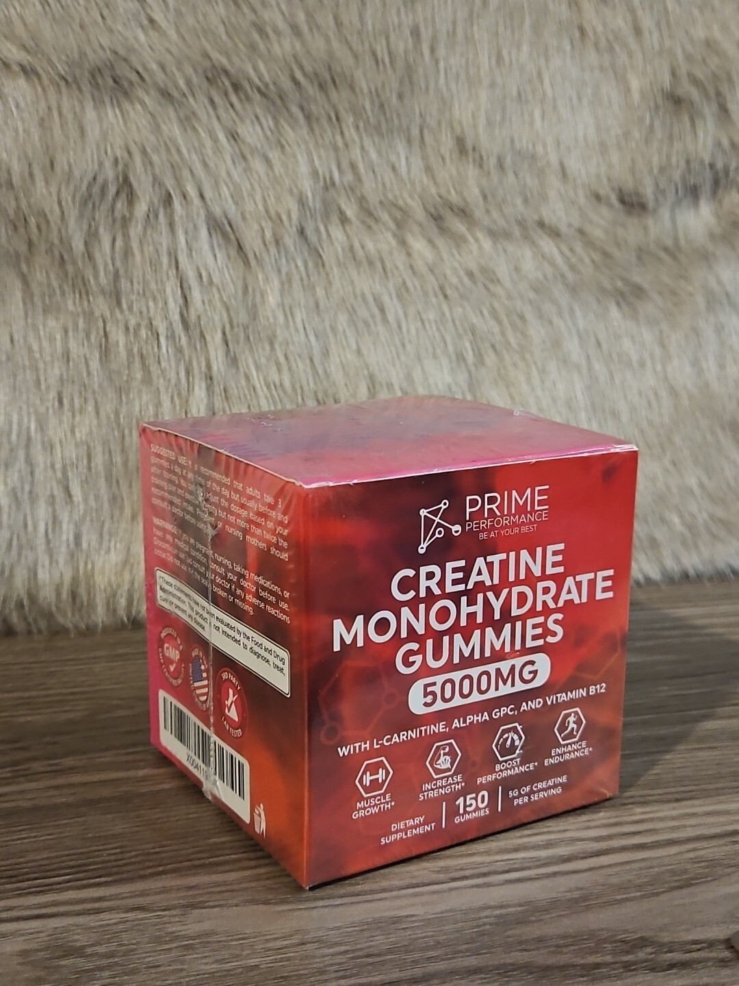 PRIME PERFORMANCE – Creatine Monohydrate Gummies 5000mg 150 Count Exp. 12/2025